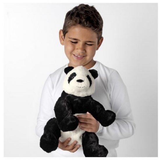 Kramig Peluş Panda Beyaz Siyah 30 cm Yumuşak Oyuncak