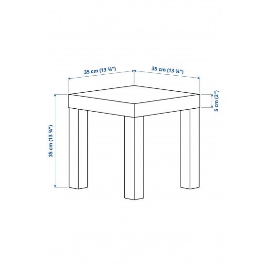 LACK yan sehpa, beyaz, 35x35 cm