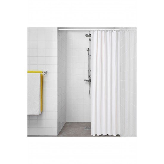 IKEA Luddhagtorn Beyaz Banyo Duş Perdesi 180x200 Cm