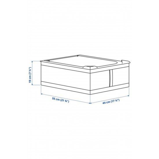 Skubb 43x53x19 cm Saklama Kutusu, Koyu Gri